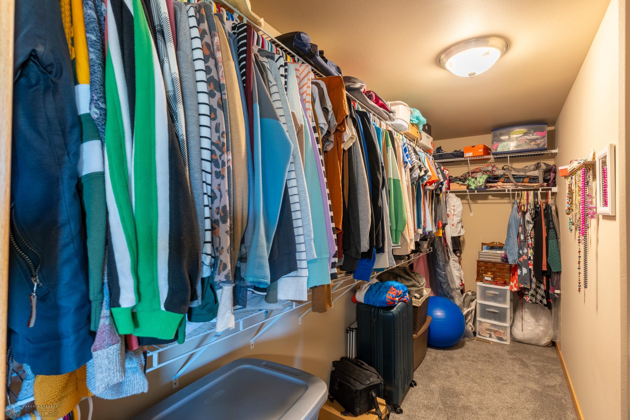 Hers walk-in closet