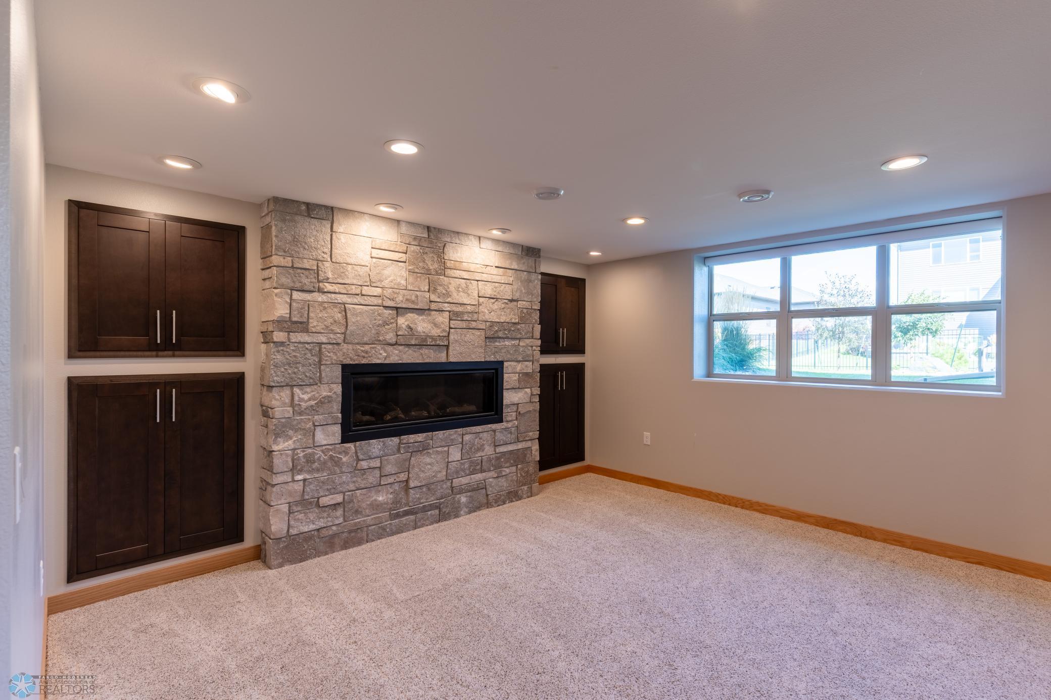Basement Fireplace Living Room 2