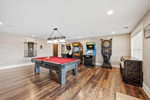 Massive 2nd half to lower level game room or flex space