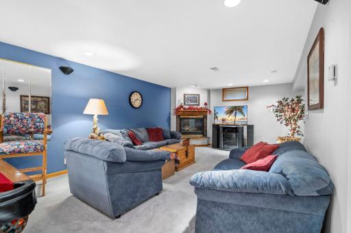 Note the gas fireplace in the corner. Does a great job heating the room