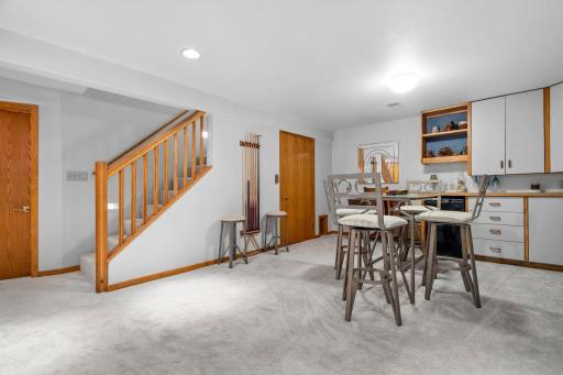 Staircase leading to kitchen from LL
