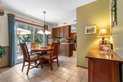 Informal dining with access to deck