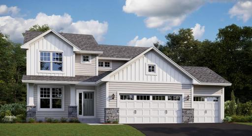 (Exterior rendering, actual homes finishes will vary) The stunning Vanderbilt!