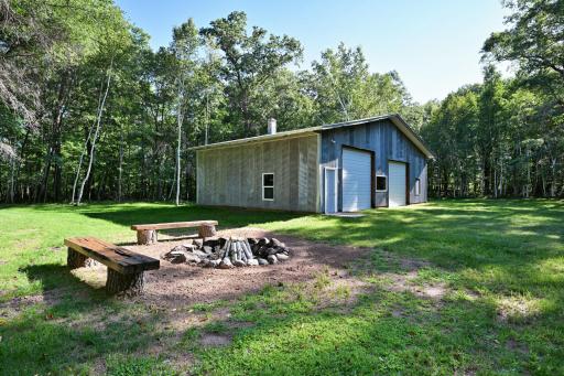 The 50 x 32-foot pole building has 12-foot ceilings and was built sometime around 2001.