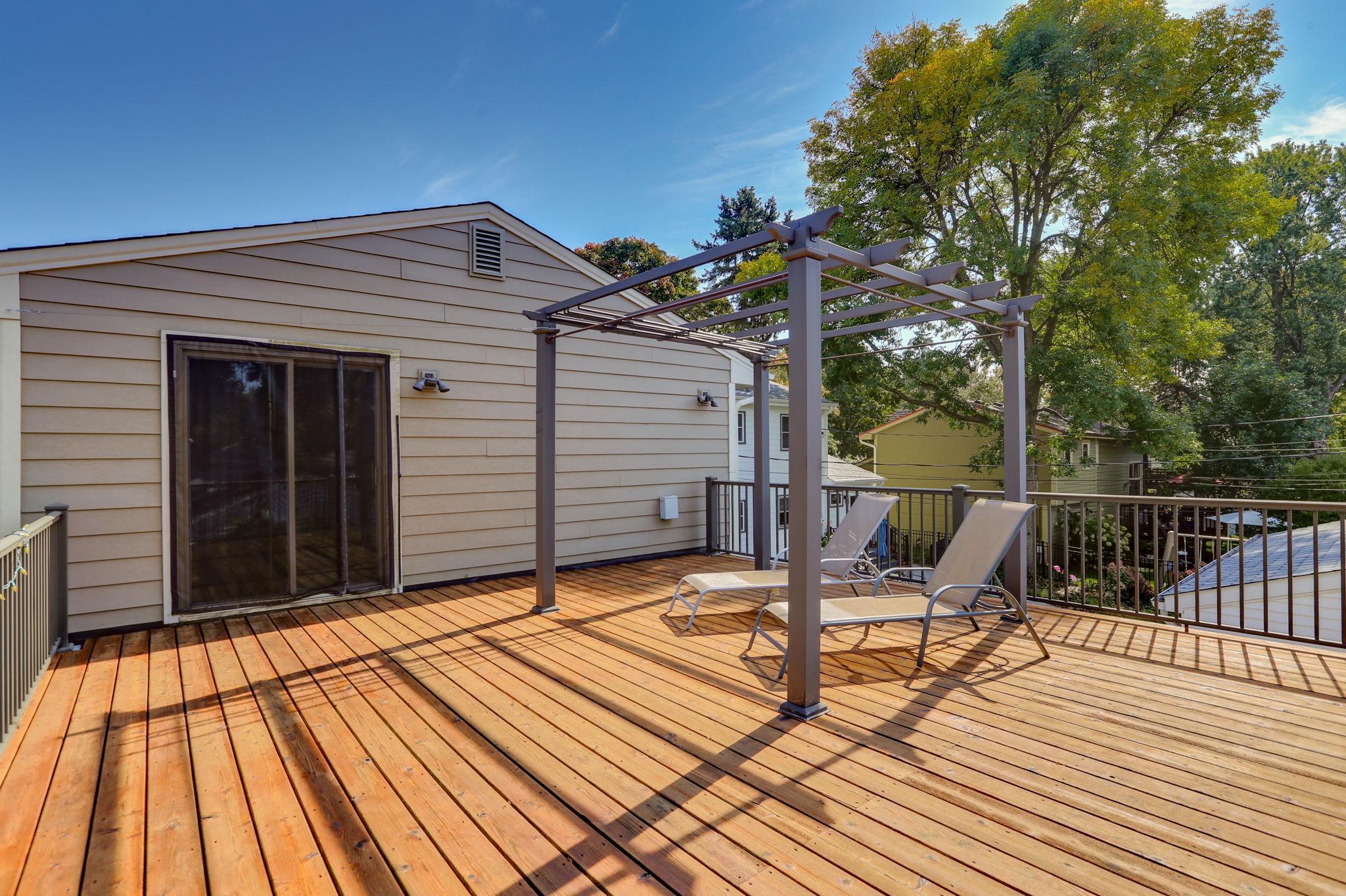 Private deck off of the Primary Bedroom