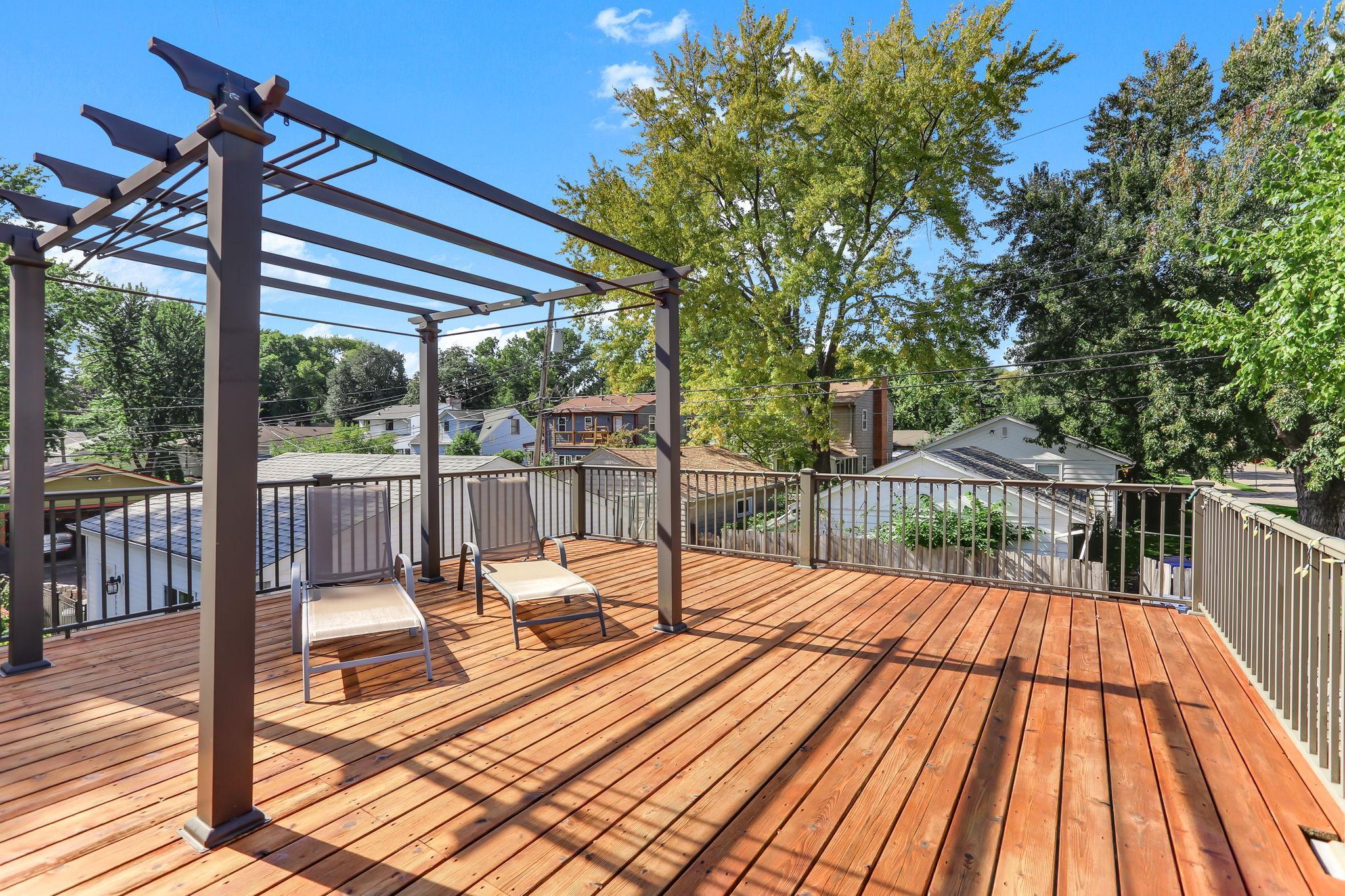 Private deck off of the Primary Bedroom