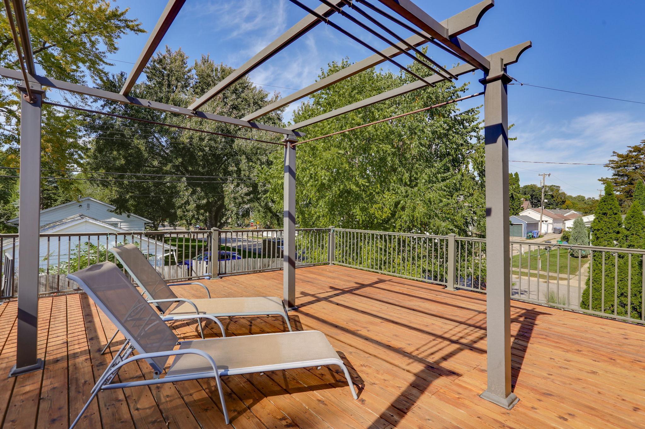 Private deck off of the Primary Bedroom