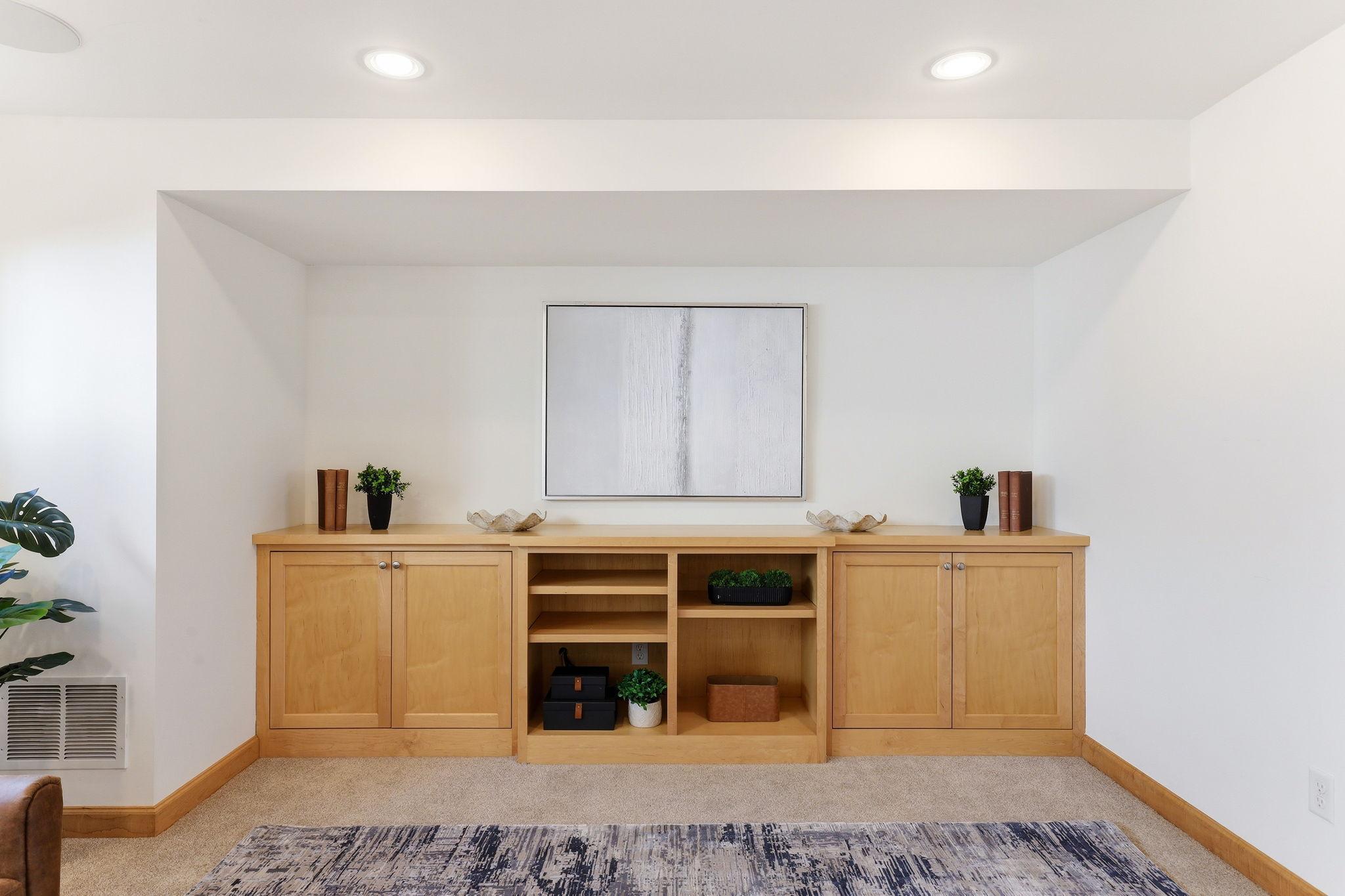 Kitchen flows into Main Level Family Room