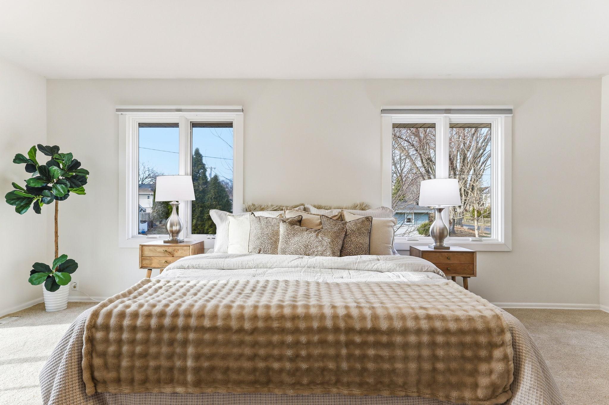 Upper Level Primary Bedroom #4 with walkthrough closet and 3/4 bath