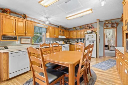 Dine in or use the dining room to create more kitchen space