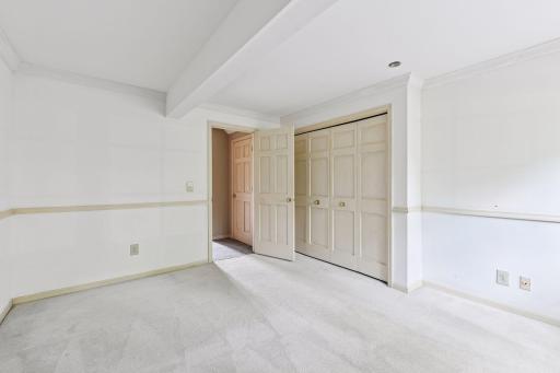Fourth bedroom on the lower level with closet space