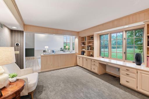 Plentiful storage and custom built-ins, all overlooking peaceful wetland views