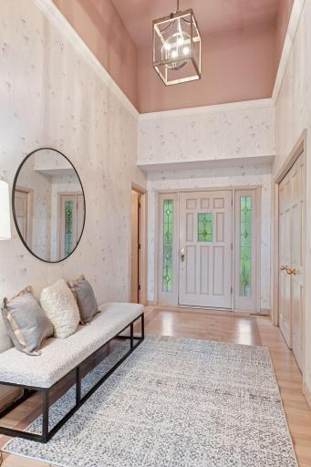 Great entryway with high ceilings