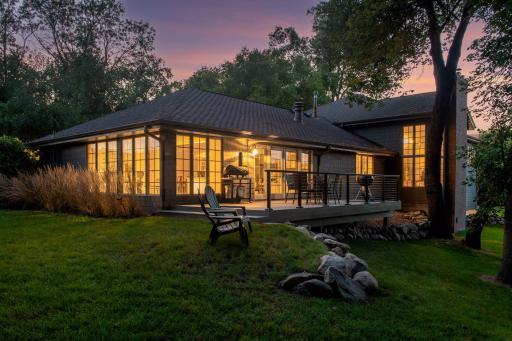 Enjoy twilight views from the deck. The deck was re-stained in 2025