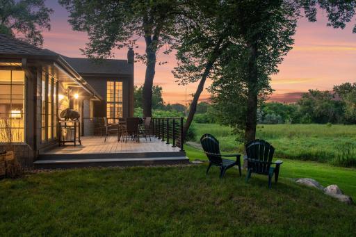 Situated on a serene 2.5 acre lot with lots of space to entertain