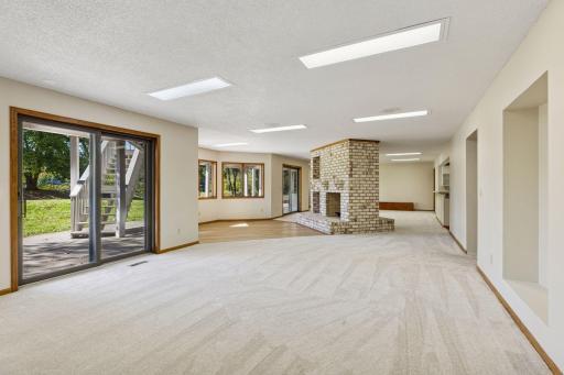 Walkout lower level features a huge Recreation Room