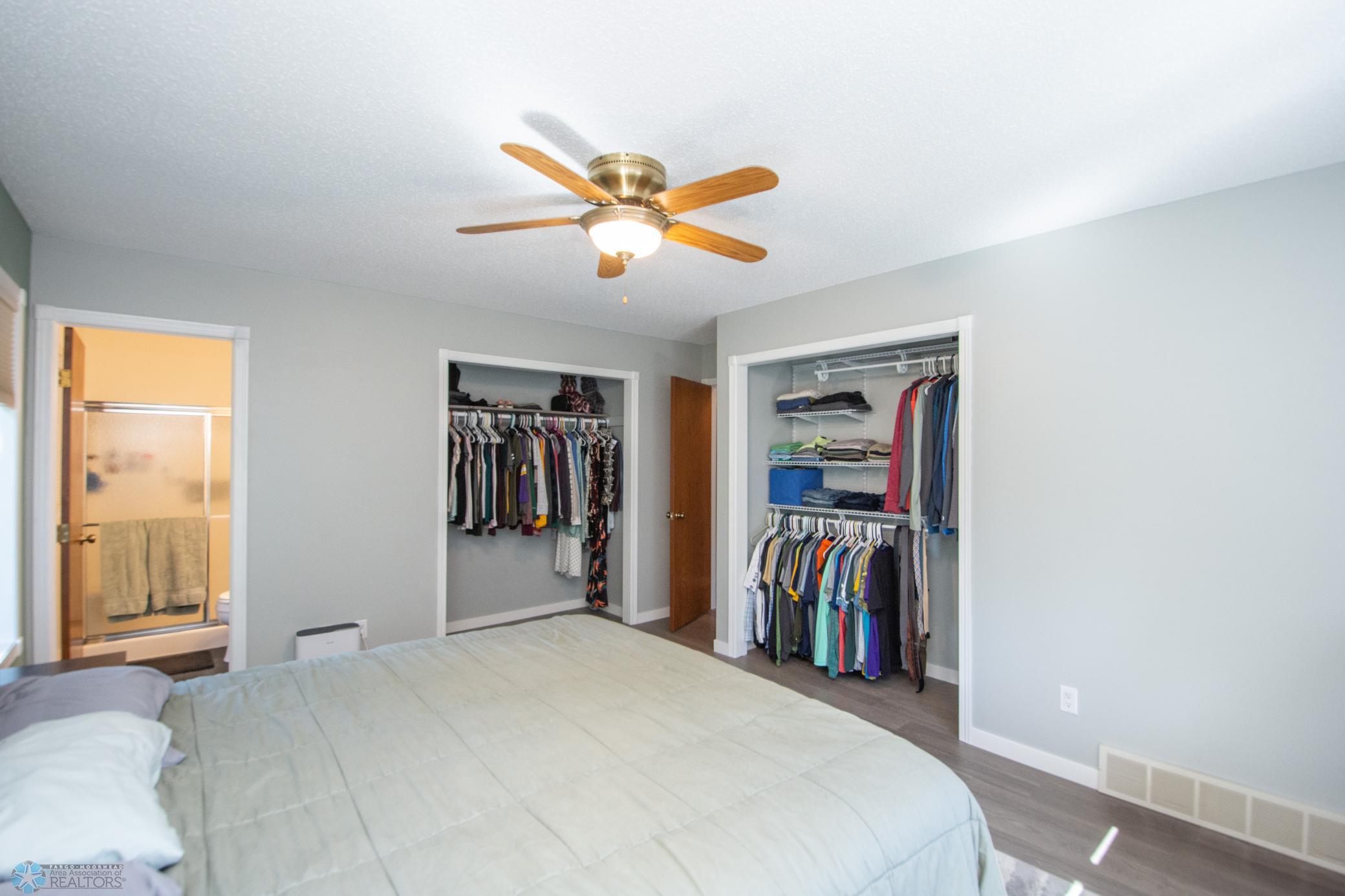 Double Closets in Main Bedroom