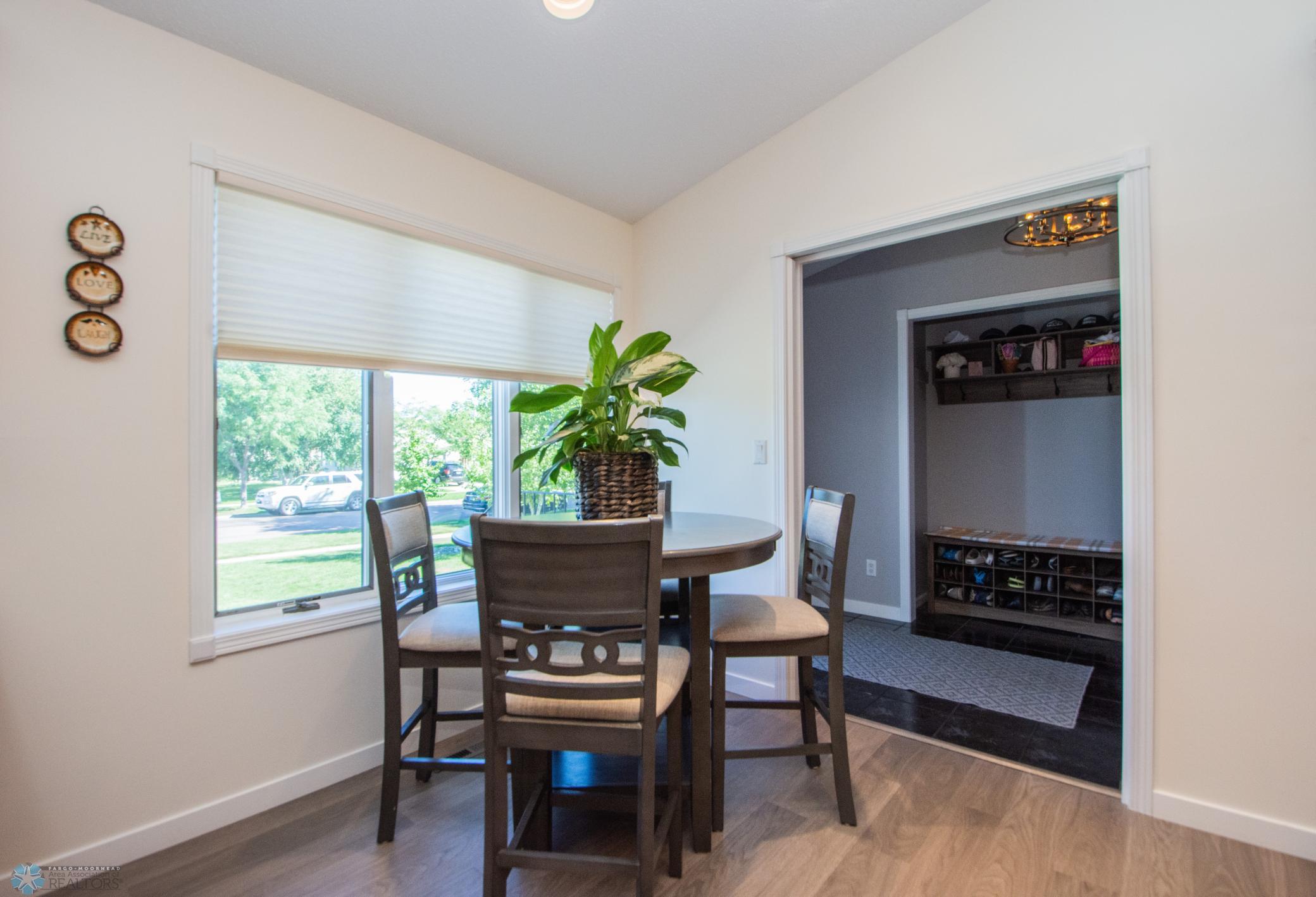 Dining Area w/Custom Window Coverings