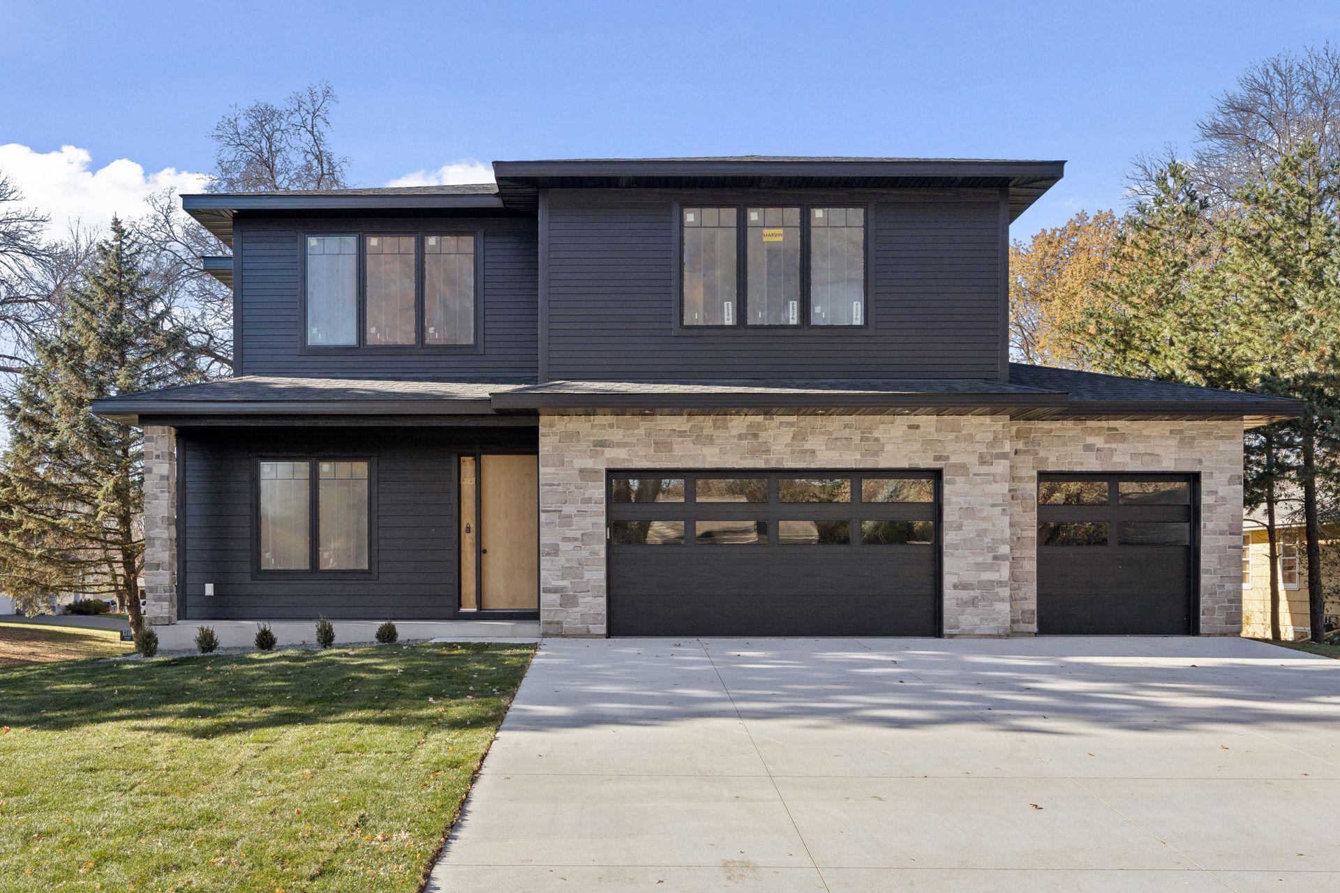 Front elevation of actual home.