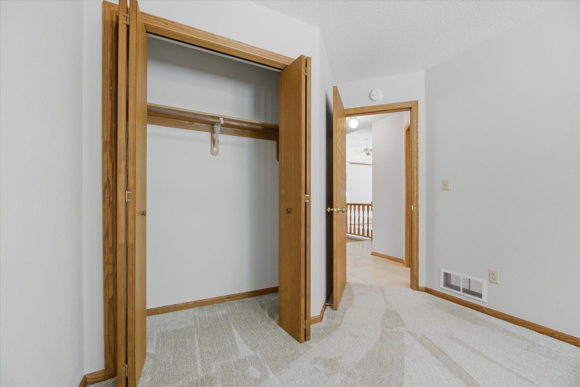 Main level bedroom #2 closet.