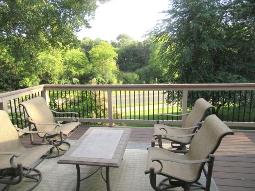 Incredible views from the maintenance free composite deck with new rail tops (2024).