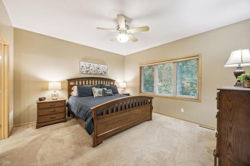 Main floor owner's suite complete with a spacious walk-in closet and ensuite.