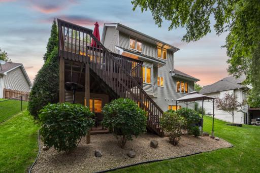 Beautifully landscaped and surrounded by mature trees, this home offers peaceful mornings and evenings with an abundance of outdoor seating spaces.
