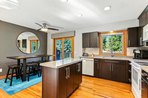 Enjoy the open kitchen featuring center island.