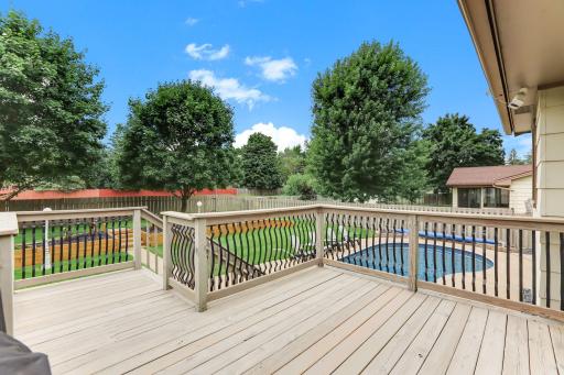Your backyard oasis located just off the large deck.