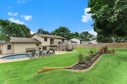 Your backyard oasis located just off the large deck.