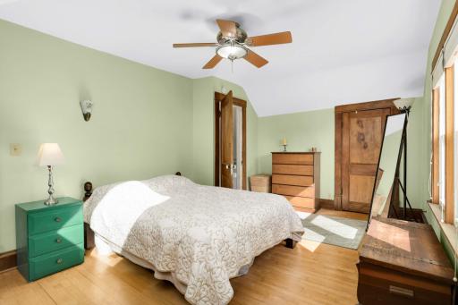 Plenty of room for multiple dressers and bookcases, as well as a large closet.