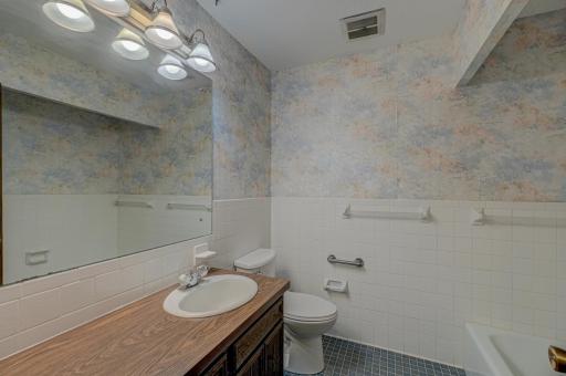 The full bath on the upper level makes everyday living convenient and effortless
