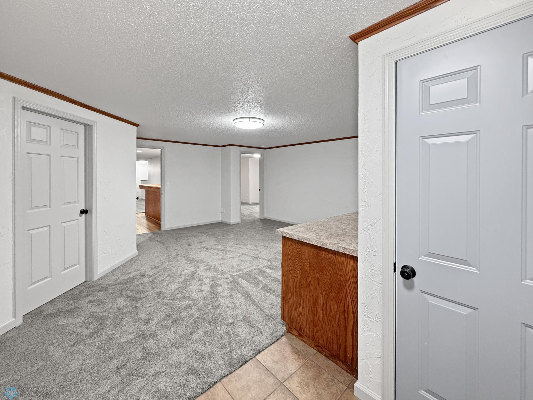 Bonus room & basement garage entrance
