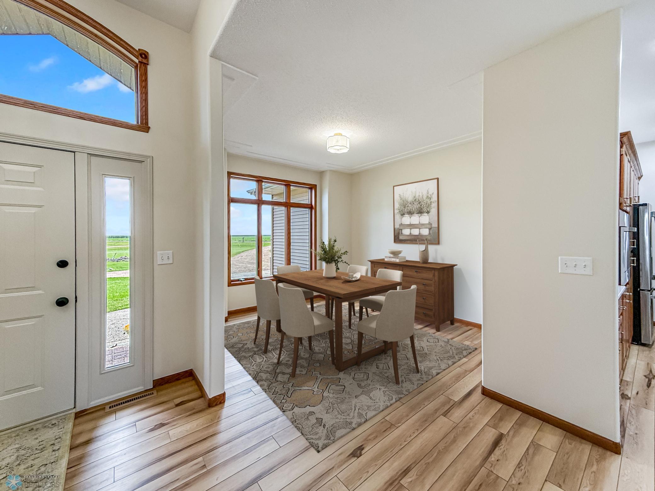 Virtually staged- dining room