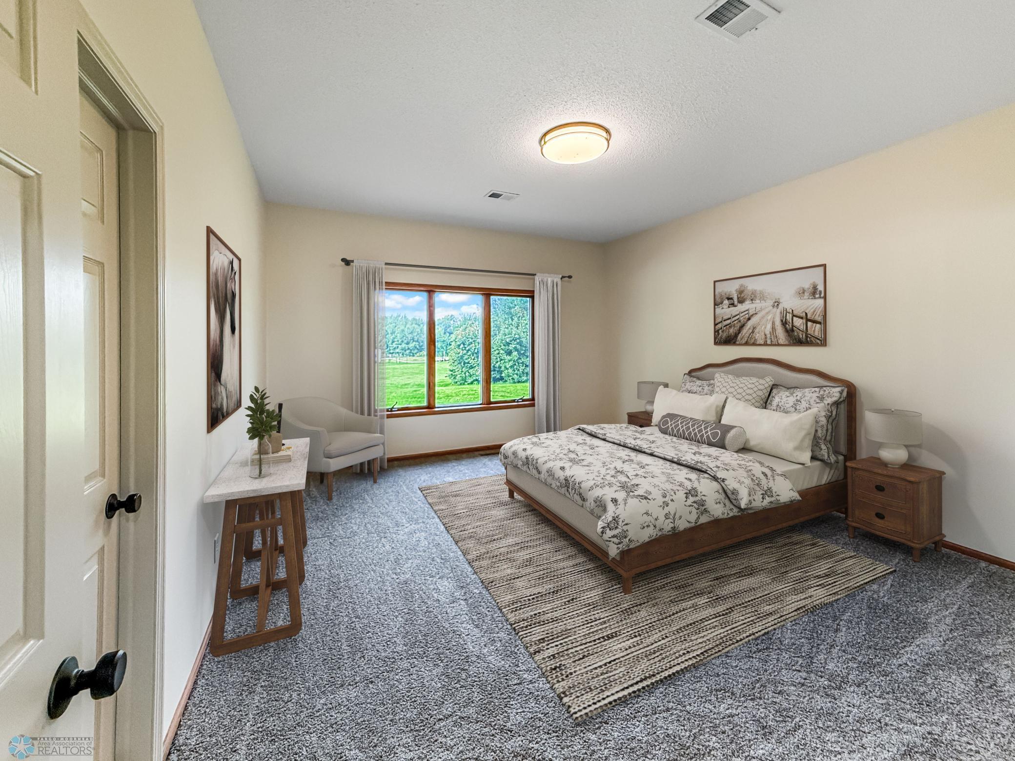 Virtually staged- primary suite