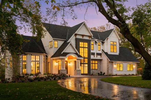 Dramatic entrance from your round about driveway