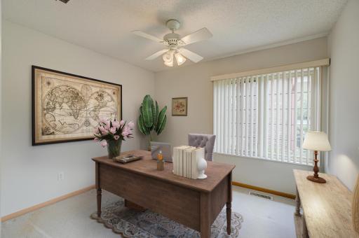Virtually staged 2nd Bedroom that can also be an office or den ~