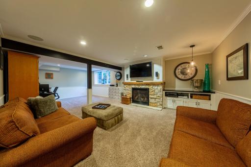 Lower Level Amusement with Custom Built Center