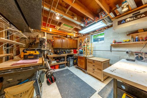 Lower Level Workshop or Additional Storage Area