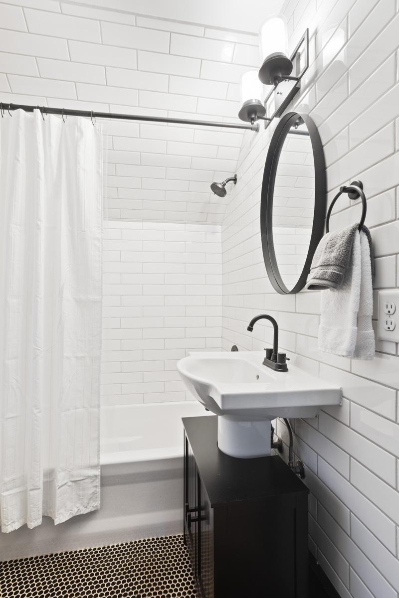 Beautifully tiled bathroom