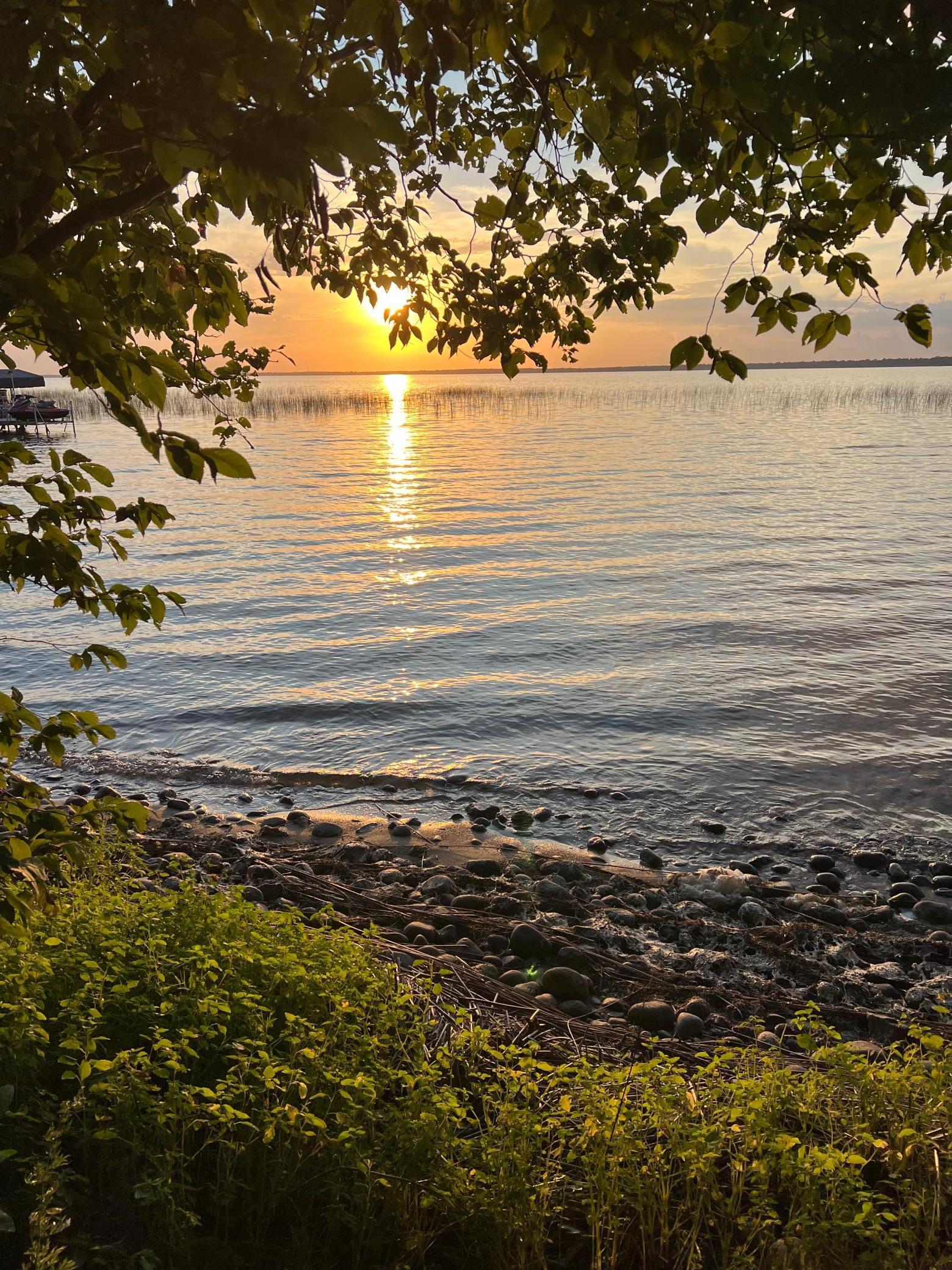 Hard sand beach- west facing for beautiful sunsets