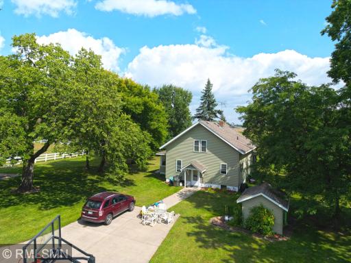 The property also includes a second home, currently being rented and sits on the edge of the level six acres.