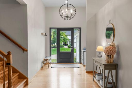 Rennovated foyer to open up this entry space