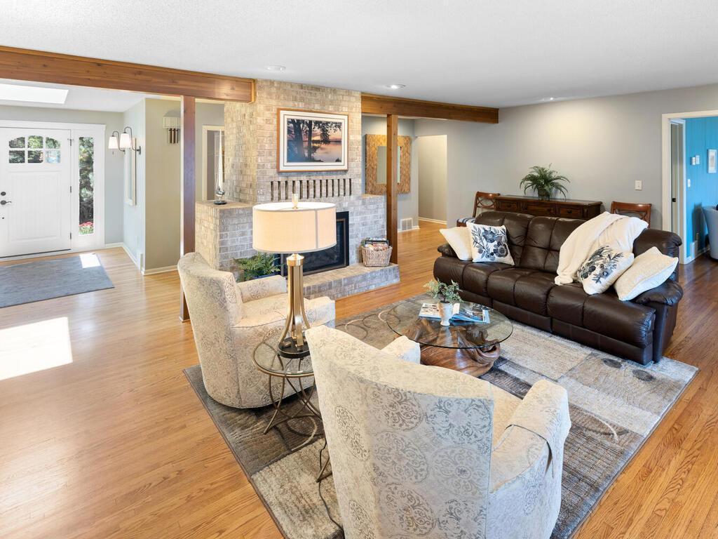 Living Room is spacious, open and flows nicely to all other rooms in the home.