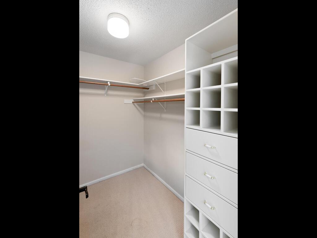 Additional hanging racks and shelves.