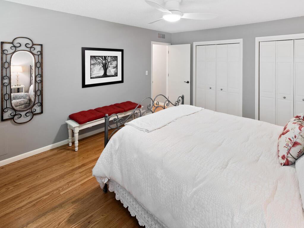 There are two double closets for extra storage!