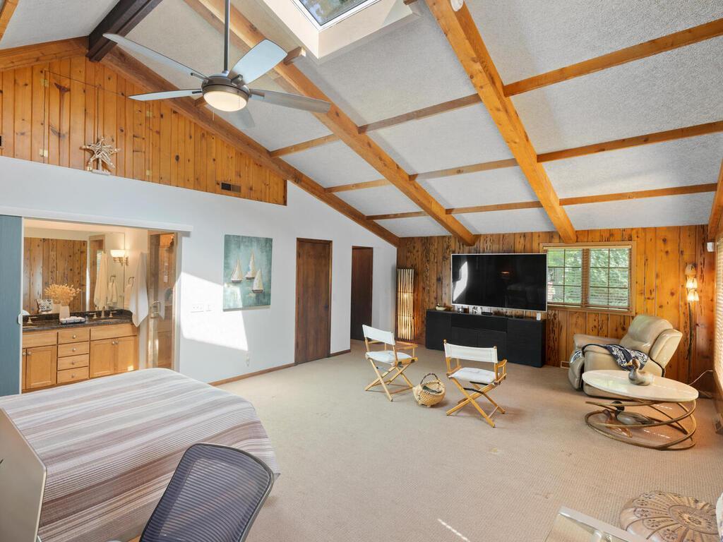 This room offers endless possibilities - a bunk room, a movie room, office space or area for grandkids to play.