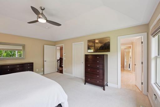 Ensuite bathroom and large walk-in closet.