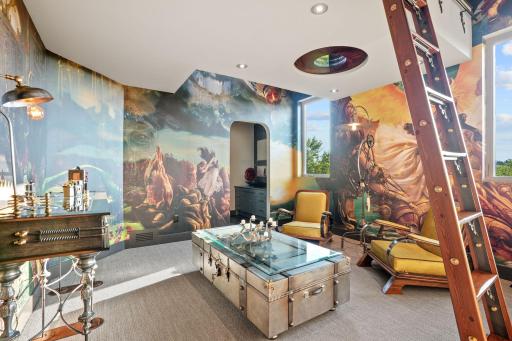 Every bedroom is its own stage for play and repose, and the Fantasy Room is no exception.