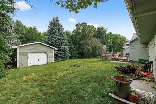 Shed for extra storage, hobbies, or workshop - the possibilities are endless!